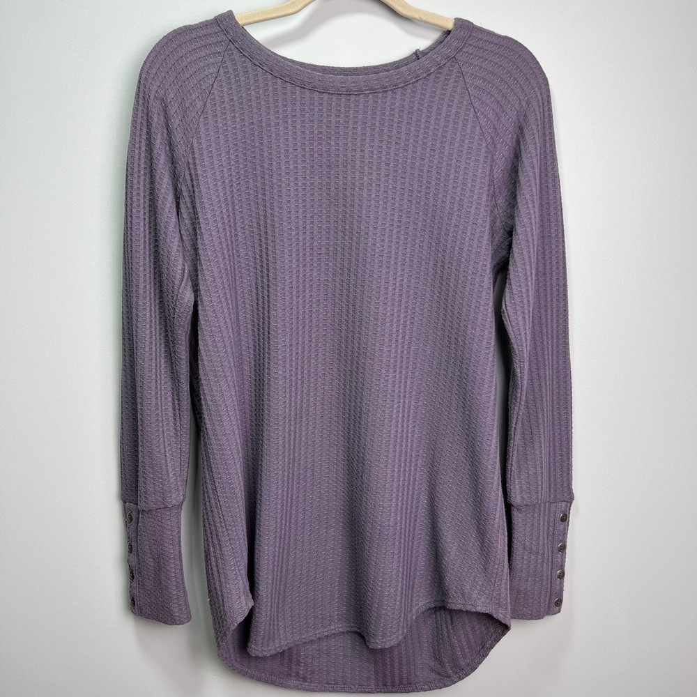 Dusty Lavender Chaser Waffle Knit l/s Base Layer size medium